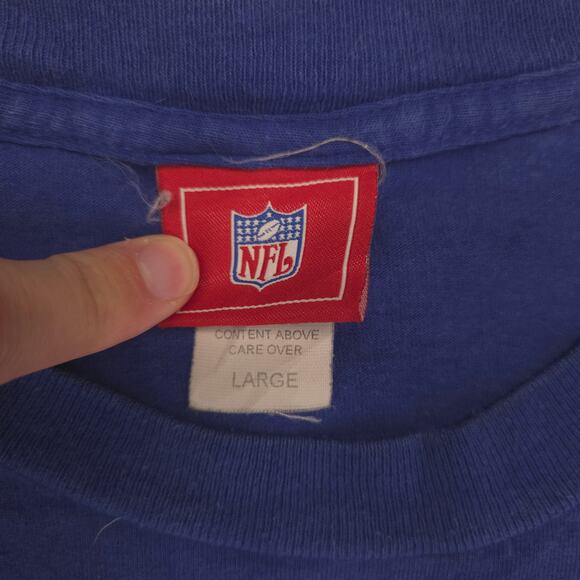 NFL Indianapolis Colts Graphic Long Sleeve Football T Shirt Mens Size L Blue - Picture 3 of 9